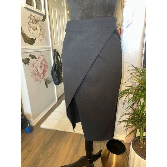 Boohoo Faux Wrap Skirt SZ 8 - Picture 5 of 5